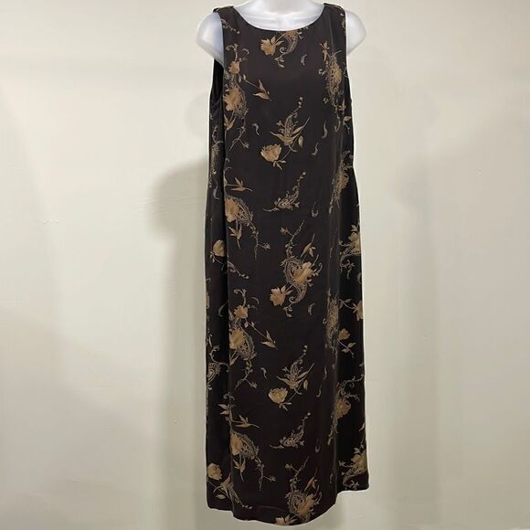 Petite Sophisticate Dresses & Skirts - NWOT.  Petite Sophisticate brown floral dress. Size 12 L 100% silk lining.